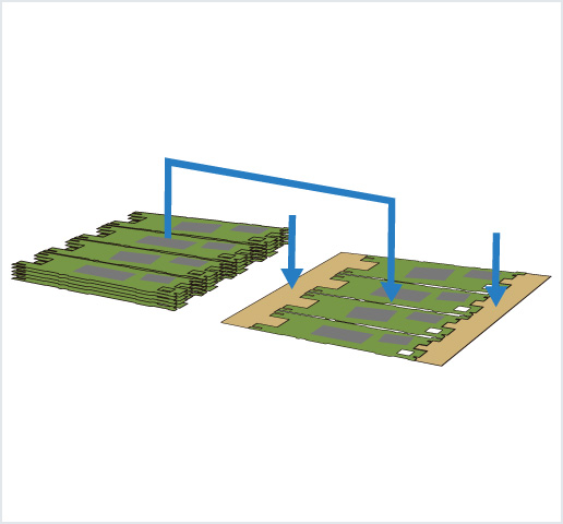 ［Image］PCB placer： HDI 基板用高精度框架排列机